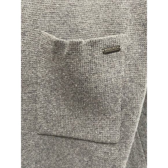 John Rich Woolrich Grey Long Oversized Cardigan with Pockets - Picture 4 of 5